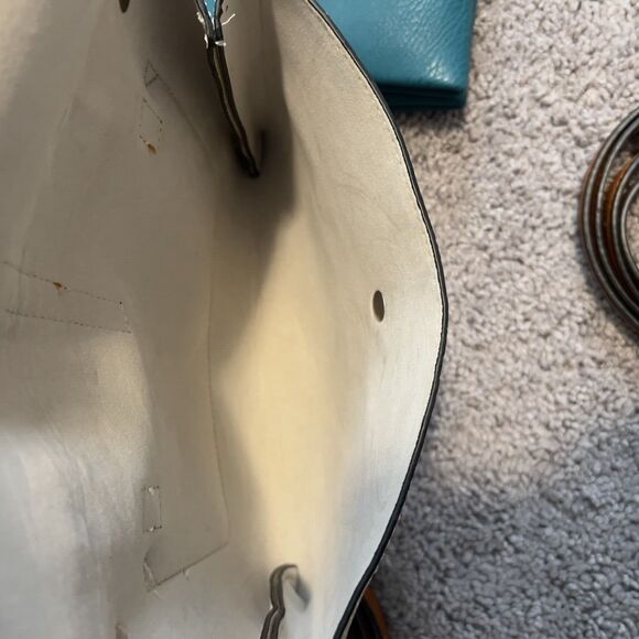 Charming Charlie Ivory and Teal Purse Bag Lot of 2 Crossbody - Picture 6 of 12